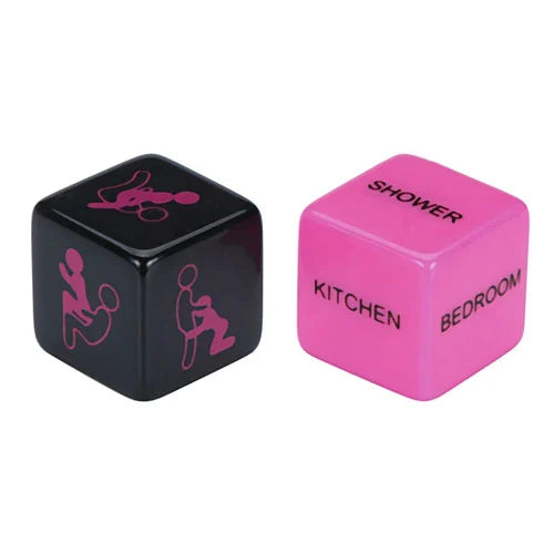 Adult Dice - Pink/Black