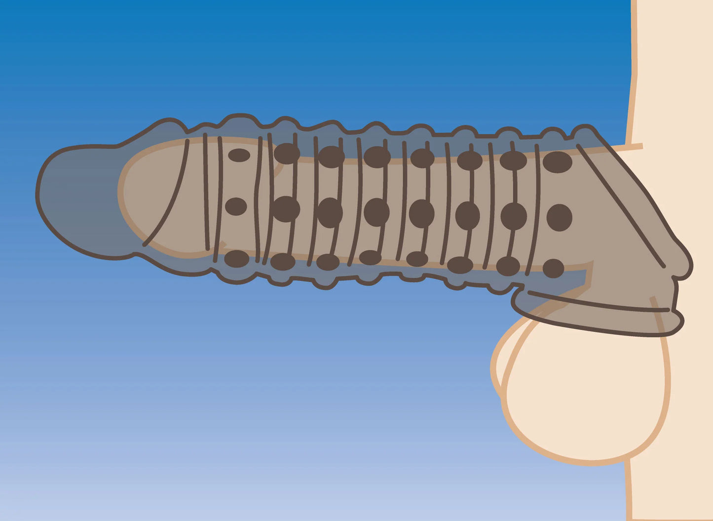 Reusable Silicone Penis Enhancer Sleeve